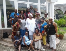 Akua chaperones a tour group from USA to meet Dr. Bennet