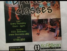 African dance classes organised by KoFeBean