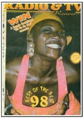 Akua on the cover of Radio & TV Review