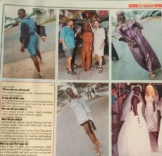 Akua featured in a double spread in Ovation magazine