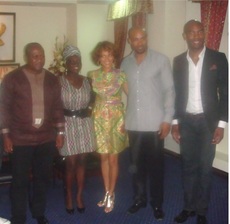 President Mahama, Akua, Nicole, Boris, & Kervin