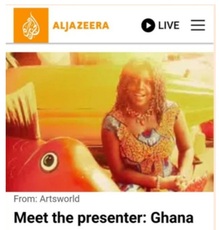 Akua as an Aljazeera presenter